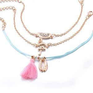 *PENNY* 3-Pc Gold Watermelon Fashion Bracelet Set*